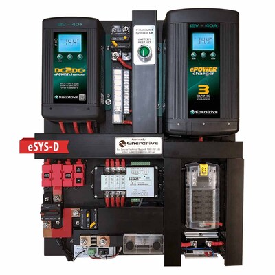 Enerdrive eSYSTEM-D 40A AC and DC DIY Installation Kit, With Simarine Battery Monitor