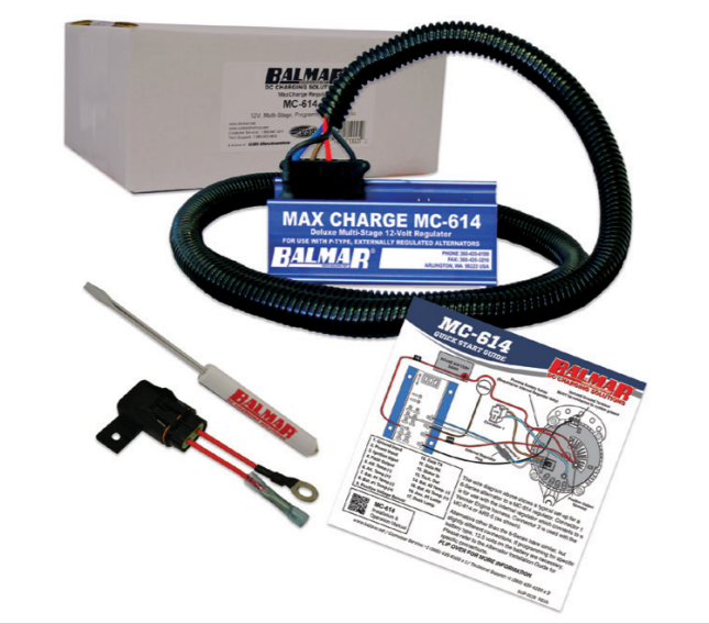 Balmar MC-614 12V Multi-Stage Alternator Regulator with Harness