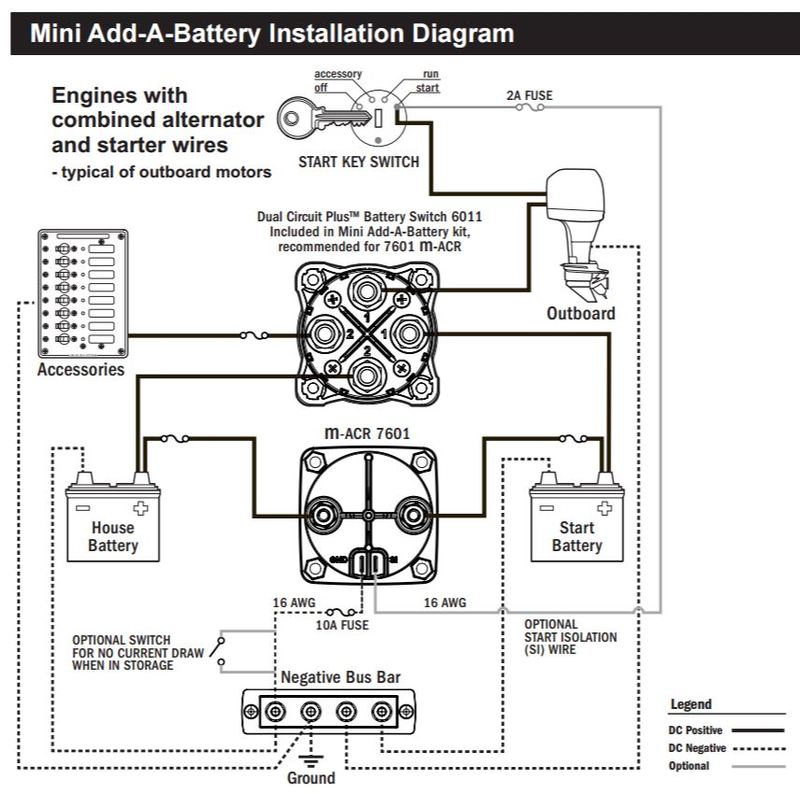 Solenoid Add A Battery Mini - Blue Sea outback solar systems wire diagram 