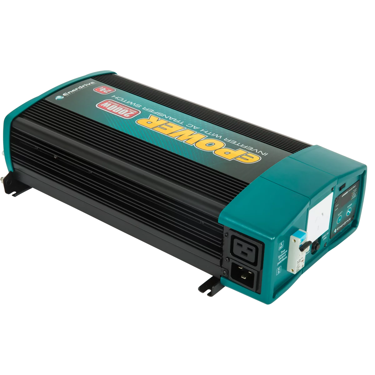 Enerdrive ePOWER 24V to 240V 2000W Pure Sine Wave Inverter with RCD & AC  Transfer Switch EN1120S-X-24V