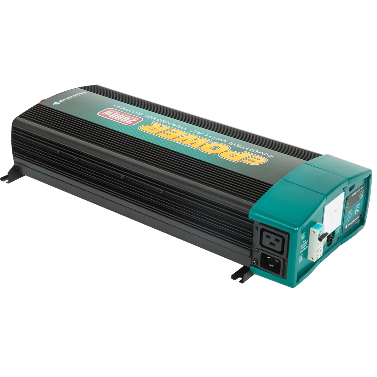 Enerdrive ePOWER 12V to 240V 2600W Pure Sine Wave Inverter with RCD & AC Transfer Switch