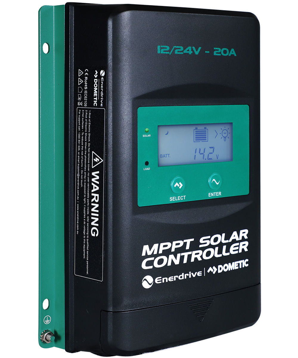 Enerdrive MPPT Solar Controller w/Display - 92VOC | 20Amp 12/24V