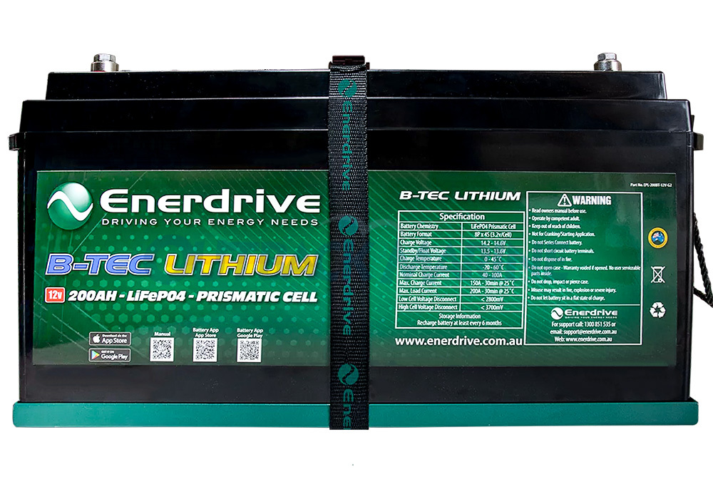 Enerdrive ePOWER B-TEC 200Ah G2 Lithium Battery