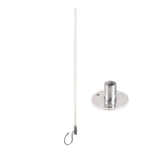 Blackhawk Omni-Directional Marine Antenna 698-2700MHz 7-10dBi Gain and Stainless Steel Fixed Mount