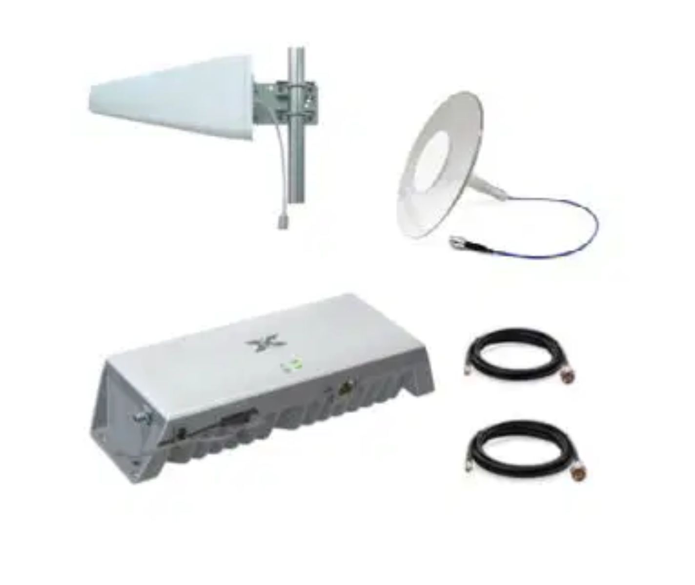 Nextivity CEL-FI G41 Building Pack [Cable Length: 10m + 6m] [External Antenna: Wideband LPDA ] [Internal Antenna: Pulse DAS Ultrathin Clear ]