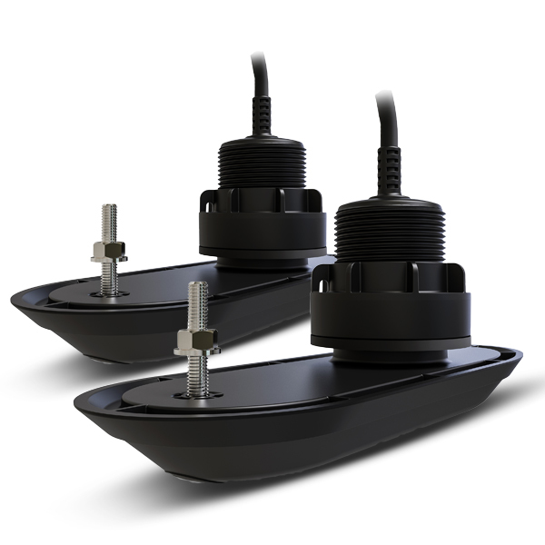 Raymarine Pack of RV-312 RealVision 3D Plastic Thru Hull Txds, Port & Starboard 12°, Direct connect to AXIOM (2 x 2m, Y-cable and 8m extension cable)