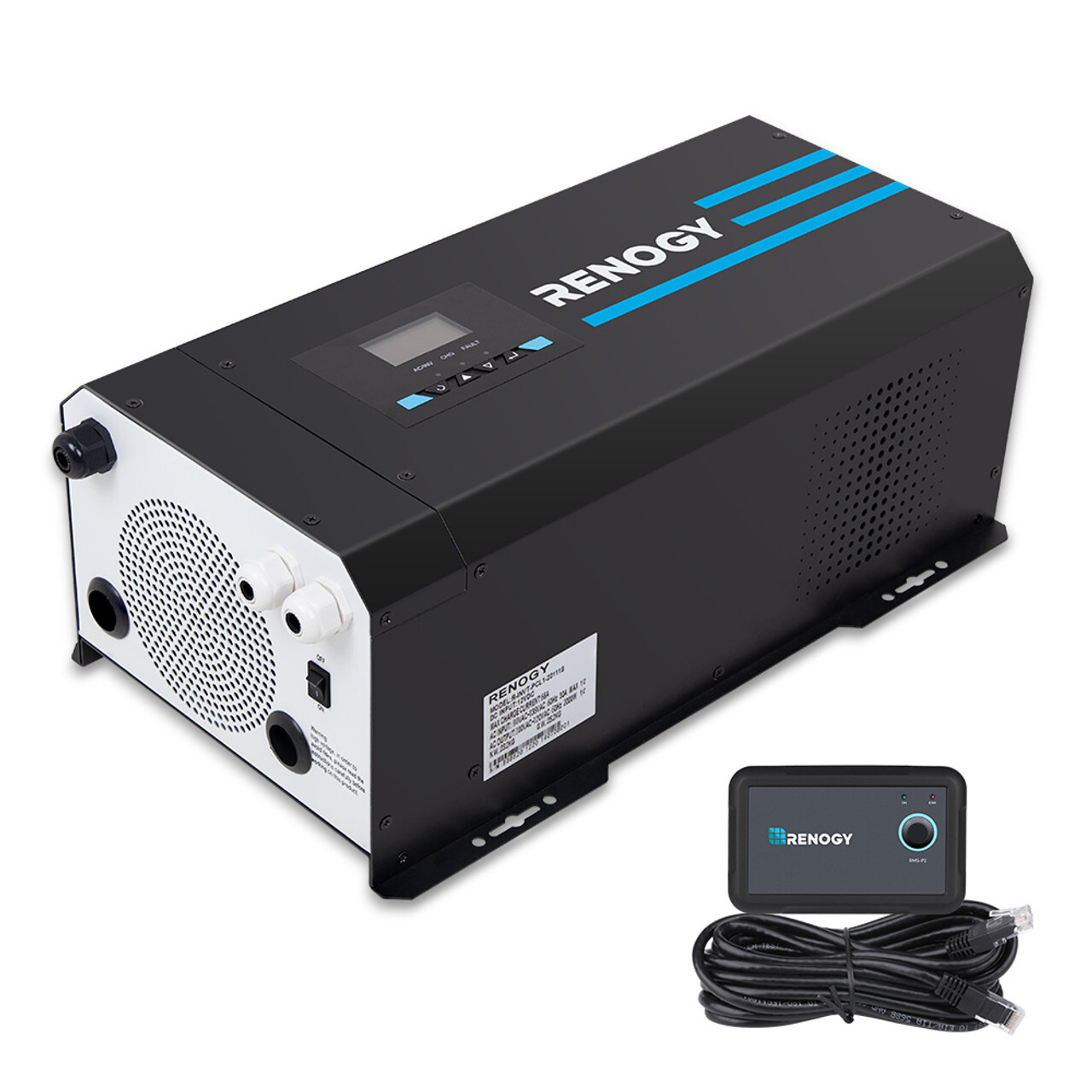 Renogy 12V 3000W Pure Sine Wave Inverter Charger With LCD Display And Renogy 12V 3000W Pure Sine Wave Inverter Charger With LCD Display And