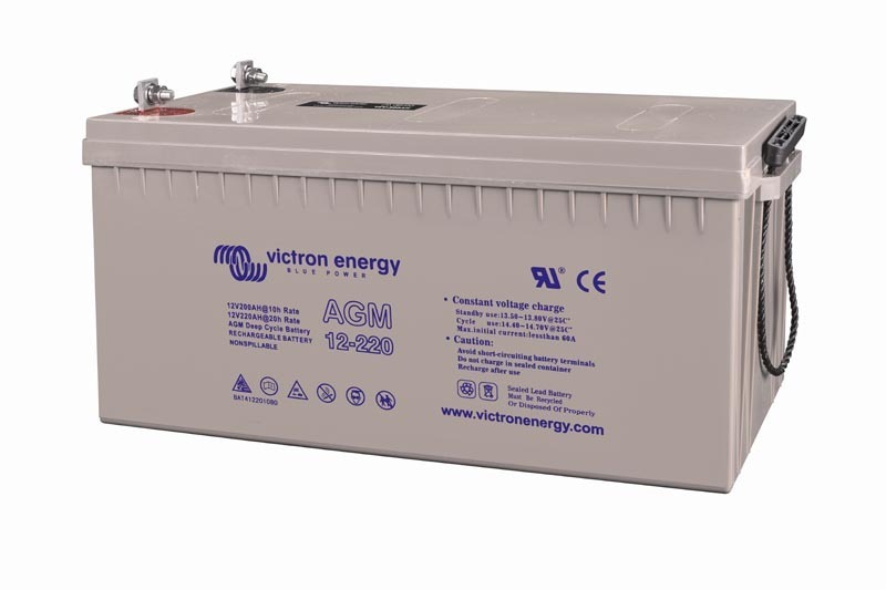 Victron 12V/220Ah AGM Deep Cycle Battery - Victron Energy BAT412201084
