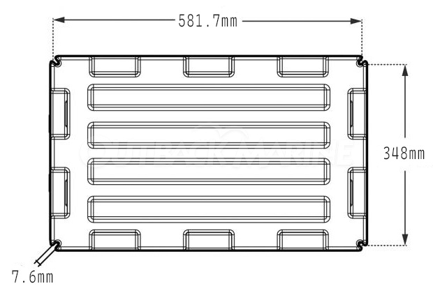 HM484 Battery Box Mounting Dimensions