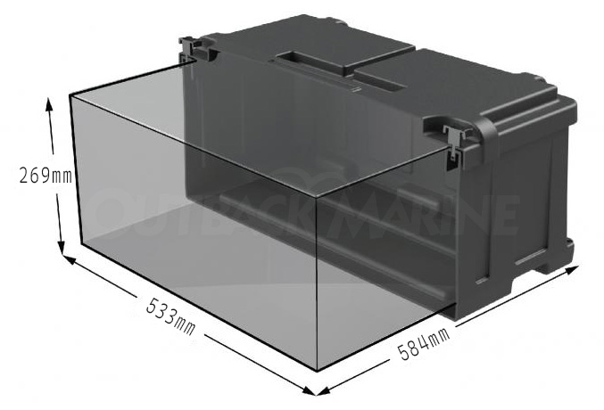 HM485 Battery Box Internal Dimensions