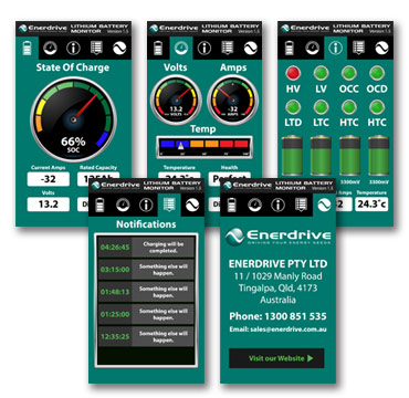 Enerdrive B-Tec BlueTooth Monitoring App