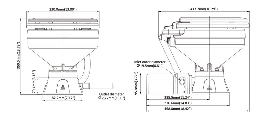 Product dimensions