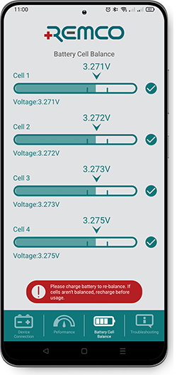 Remco App Battery Cell Balance