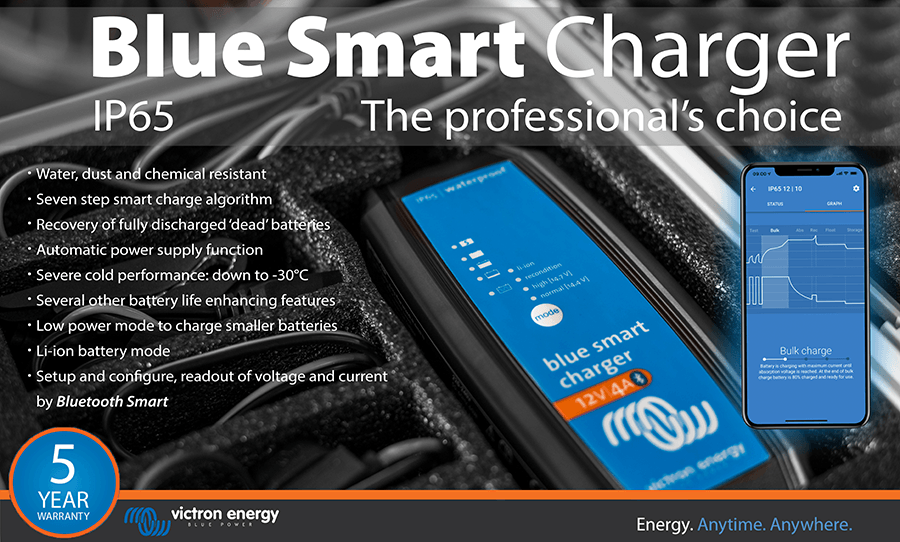 Victron IP65 Blue Smart Chargers - The Professional's Choice