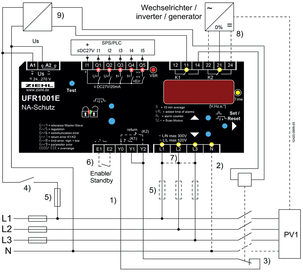 Voltage and Frequency Relay UFR1001E