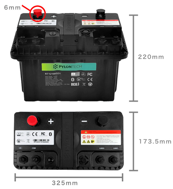 Batterie Lithium 100Ah 12V - RT12100 - Pylontech