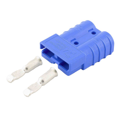 Anderson Connector Blue 50A Plug Kit with 8AWG Contacts Genuine SB50