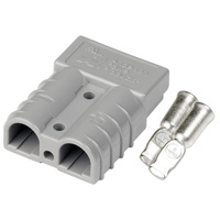 Anderson Connector Grey 50A Plug Kit with 8AWG Contacts Genuine SB50