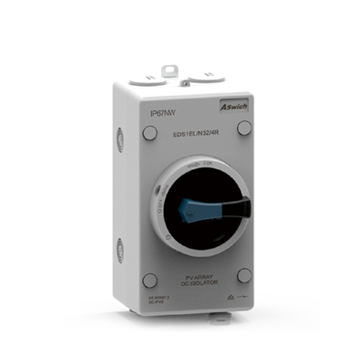 Aswich EDS1 Series 1 Enclosure Box 1000V DC 32A 4 Pole Isolator Switch