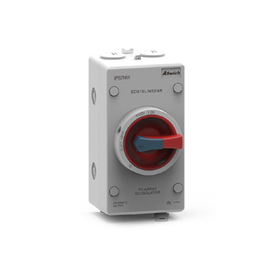 Aswich EDS1 Series 1 Enclosure Box 1200V DC 32A 4 Pole Isolator Switch