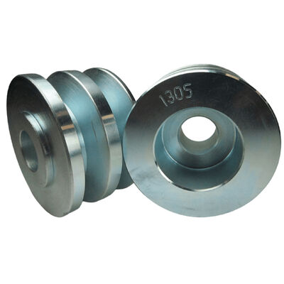 Balmar Pulley, Dual 2.2 inch x 5/8 inch V, 17mm Bore