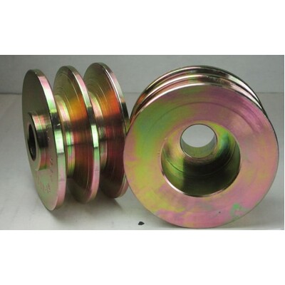 Balmar Pulley 61-0020 - Dual 2.7 inch x 1/2 inch DeepV, 17mm Bore