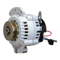 Balmar Alternator, 621 Series, 100a, 12v, Single Foot, 1-2 inch, Single Pulley, Isolated Ground