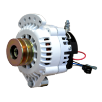 Balmar Alternator, 621 Series, 120a, 12v, Single Foot, 1-2 inch, Dual Pulley, IsoGrd