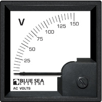 Blue Sea DIN Volt Meter AC 0–150V - Discontinued