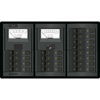 Blue Sea Panel 360 12VDC 16 Position V/AMtr FR