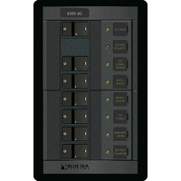 Blue Sea Panel 360 230VAC 6 Position w/Main FR