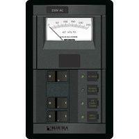 Blue Sea Panel 360 230VAC 2pos w/Main VMtrFR