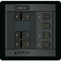 Blue Sea Panel 360 230VAC 2pos w/Main FR