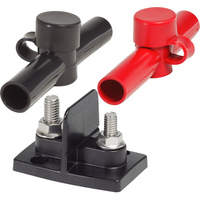 Blue Sea Dual PowerPost - One 5/16&quot;-18 and One 3/8&quot;-16 Studs with Insulators