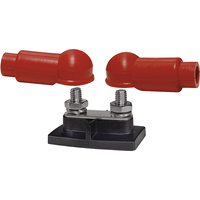 Blue Sea Dual PowerBar BusBar - Two 3/8&quot;-16 Stud and Insulators