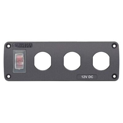Blue Sea Panel Acc H20 3 Socket Blank