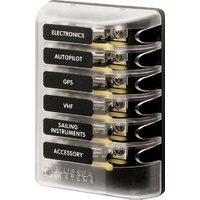 Blue Sea Fuse Block 3AG 6 Circuits