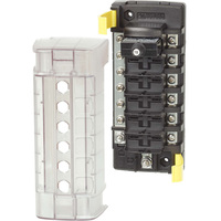 Blue Sea ST CLB Circuit Breaker Block - 6 Position with Negative Bus