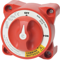 Blue Sea 5511e e-Series Dual Circuit Plus Battery Isolator Switch