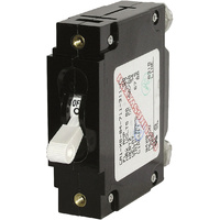 Blue Sea Circuit Breaker C-Series Toggle 1 Pole 50A White