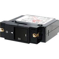 Blue Sea Circuit Breaker A-Series Restricted Off Flat Rocker 1 Pole 20A