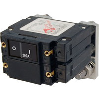 Blue Sea Circuit Breaker LC2 FLAT Rocker 200A