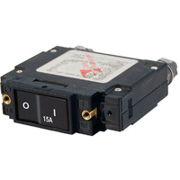 Blue Sea Circuit Breaker C1 FLAT Rocker 15A
