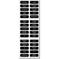 Blue Sea Label Kit DC Panel Basic