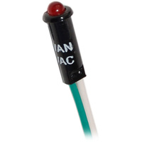 Blue Sea LED Indicator Light Red 11/64&quot; (4.37mm) 120VAC
