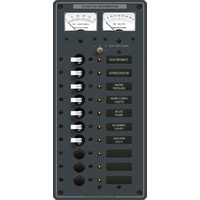 Blue Sea Panel DC 10pos V/AMtr