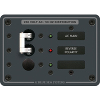 Blue Sea Panel 230VAC 3 Position w/Main