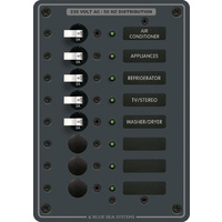 Blue Sea Panel 230VAC 8pos