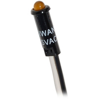 Blue Sea LED Indicator Light Amber 11/64&quot; (4.37mm) 120VAC