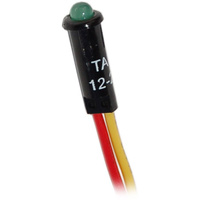 Blue Sea LED Indicator Light - Green 11/64&quot; (4.37mm) 12/24V DC